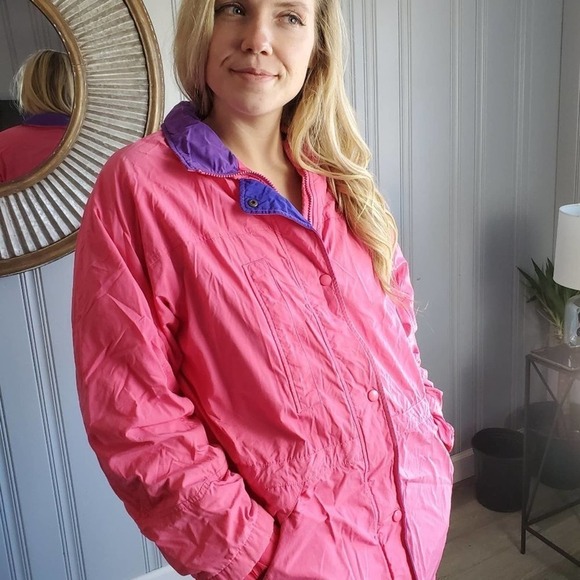 Vintage 80s Eddie Bauer Color Block Ski Jacket - Picture 10 of 11